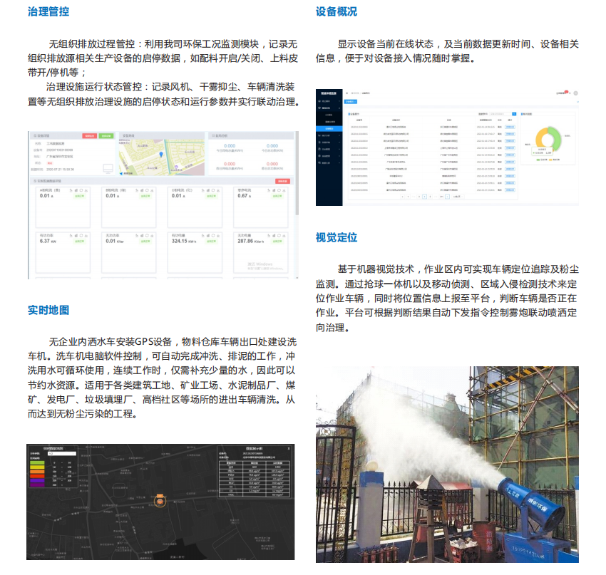 无组织排放监测治理一体化软件平台