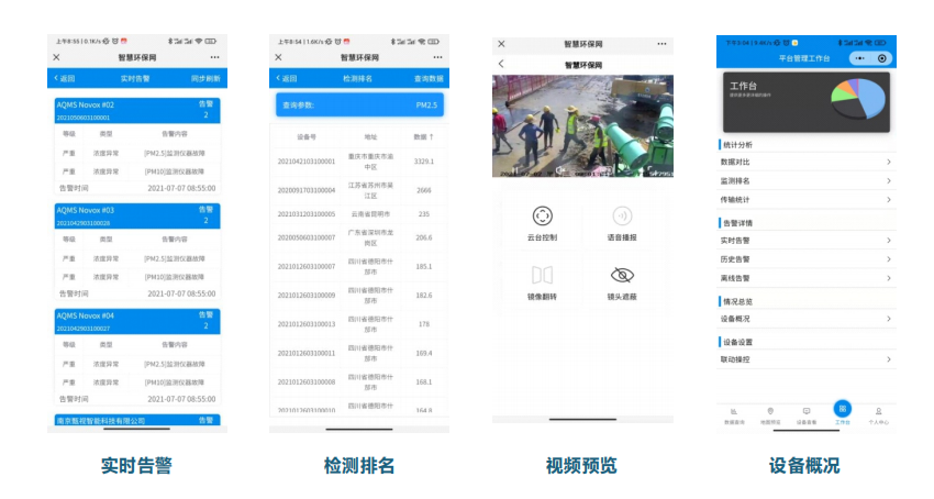恶臭污染物管控云平台实现对污染源监测点的数据进行实时监控